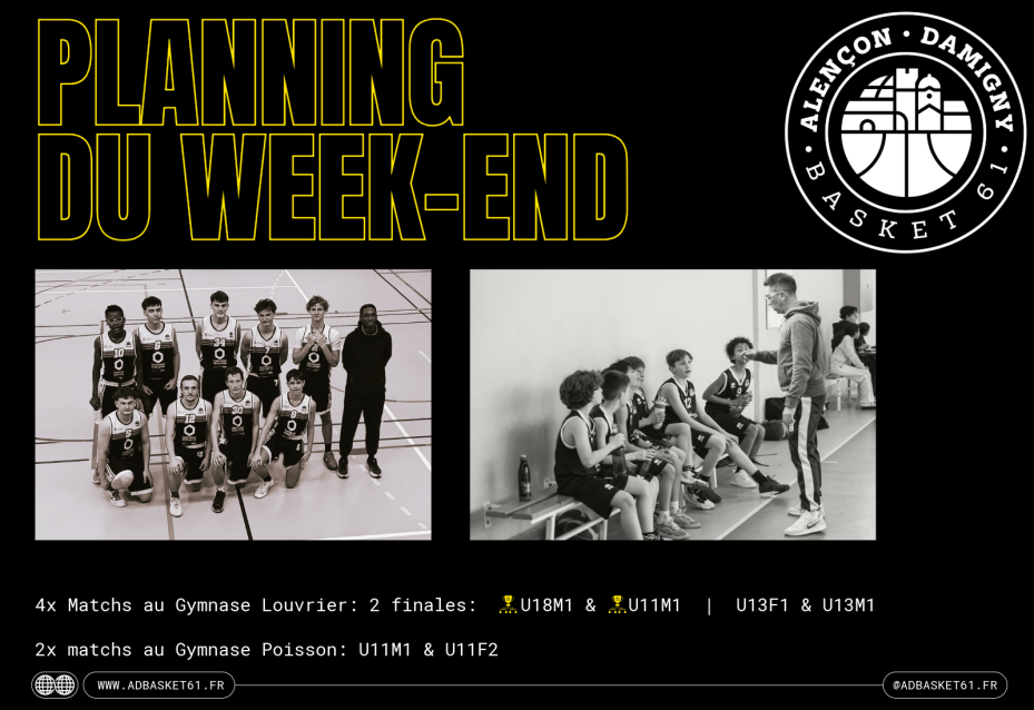 📅 Matchs du week-end — samedi 04 & dimanche 05 avril 2026